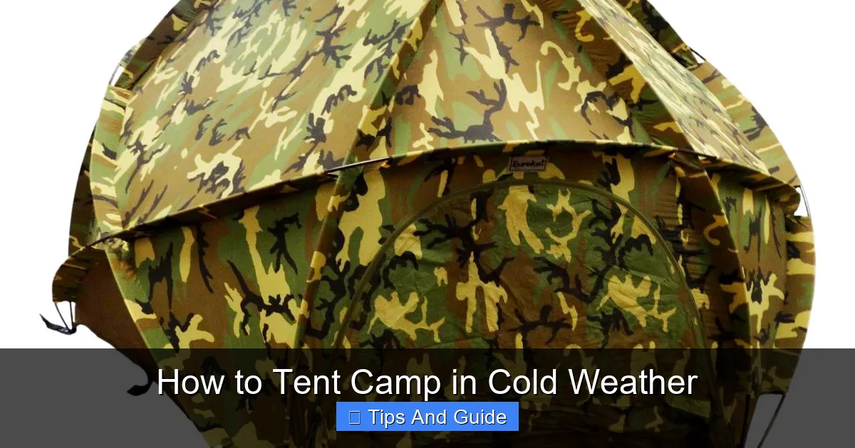 How to Tent Camp in Cold Weather