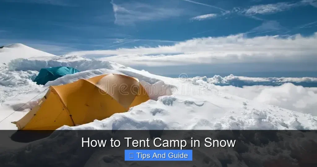 How to Tent Camp in Snow