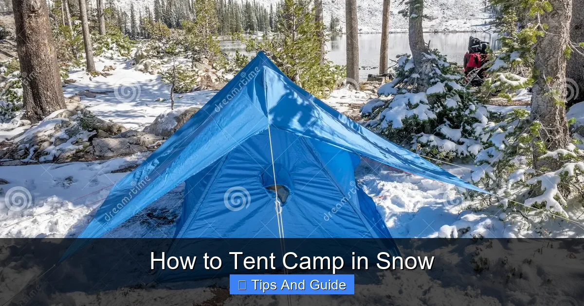 How to Tent Camp in Snow