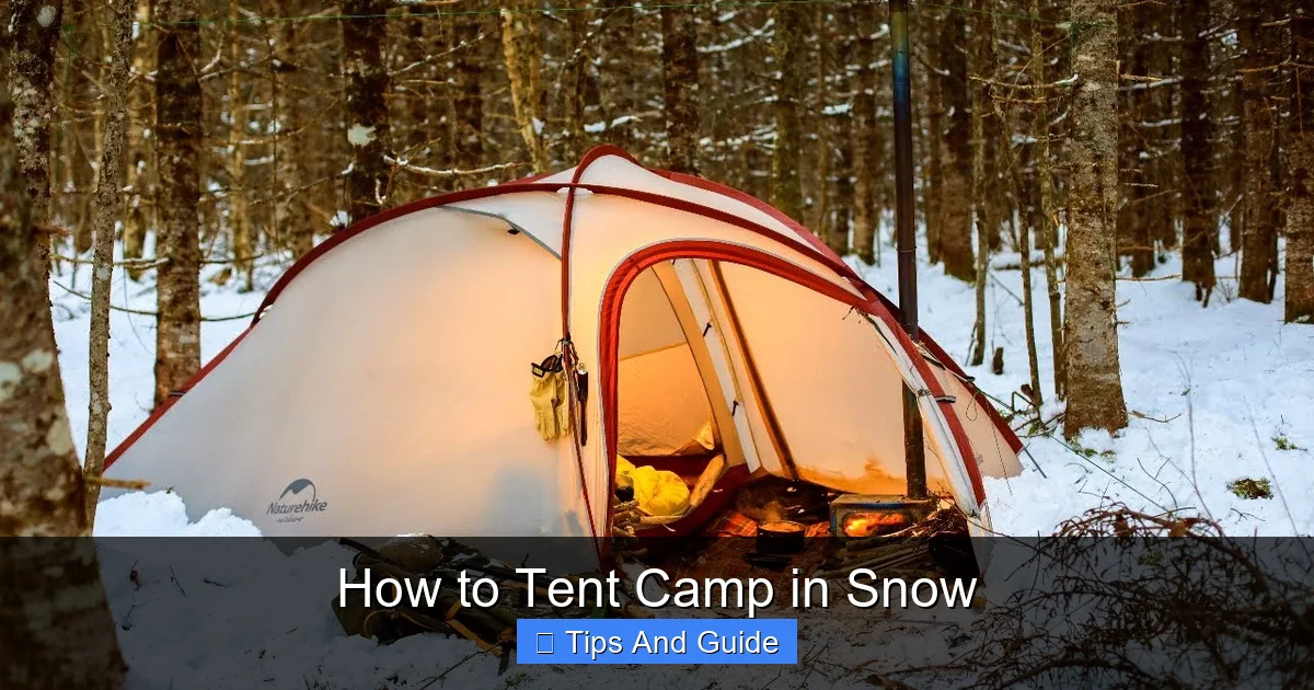 How to Tent Camp in Snow
