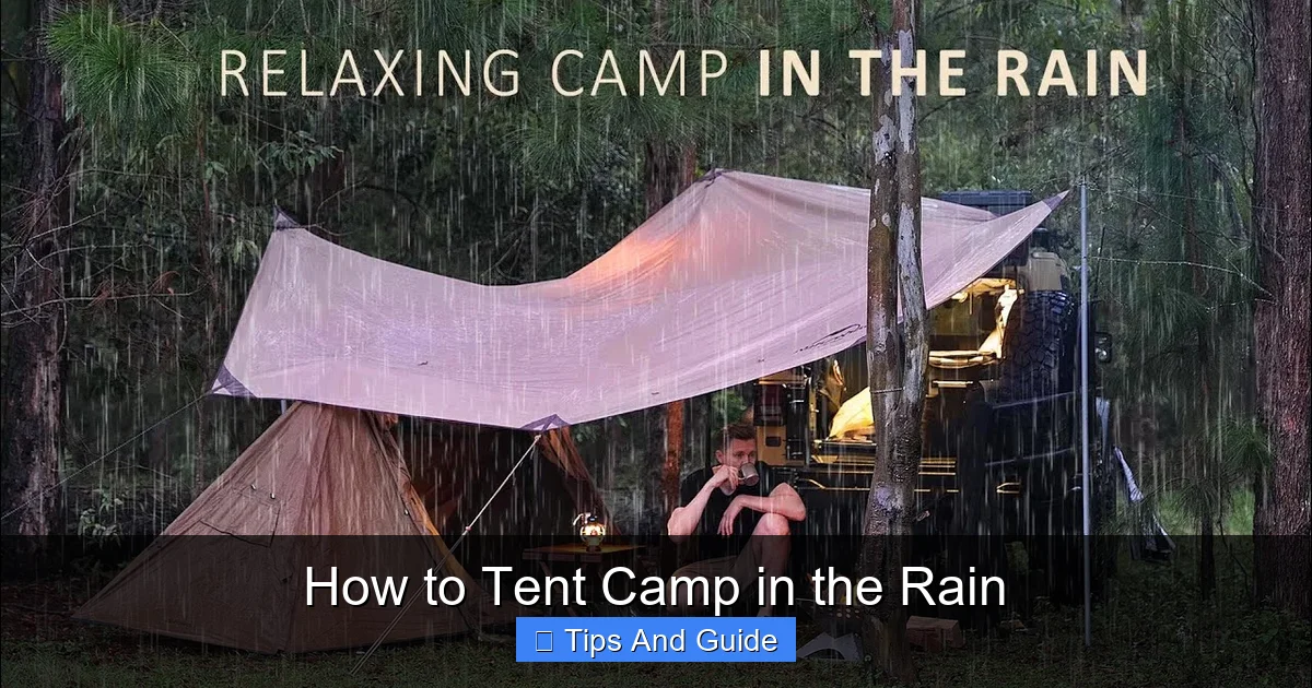 How to Tent Camp in the Rain