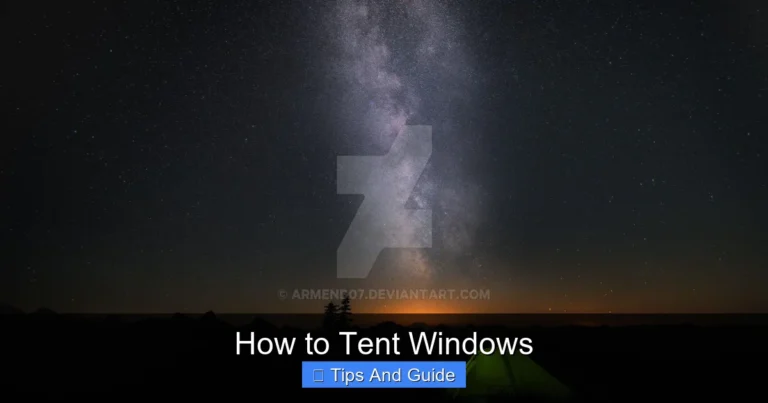 How to Tent Windows
