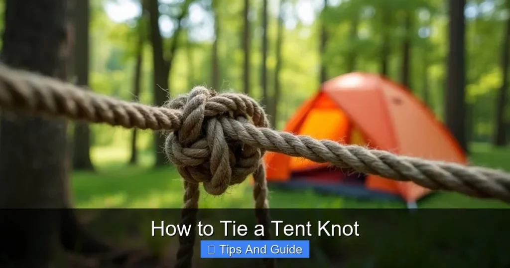 How to Tie a Tent Knot
