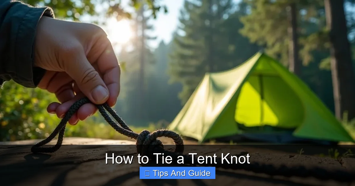 How to Tie a Tent Knot