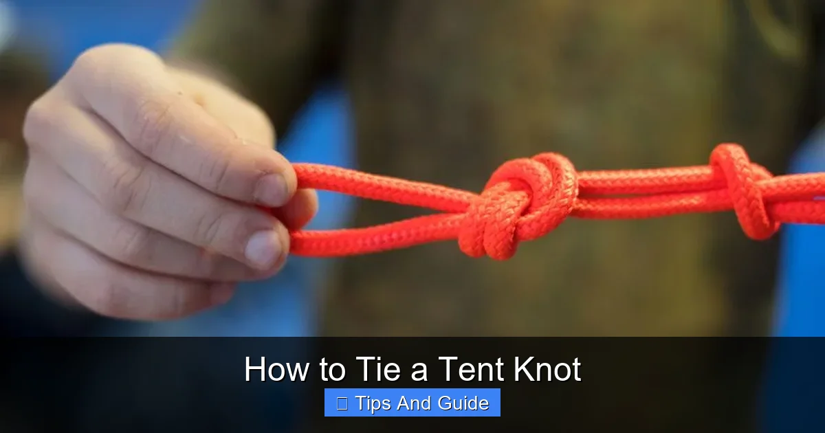 How to Tie a Tent Knot