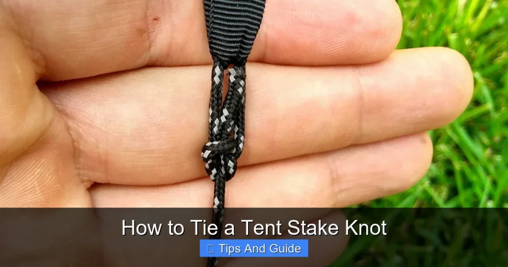 How to Tie a Tent Stake Knot