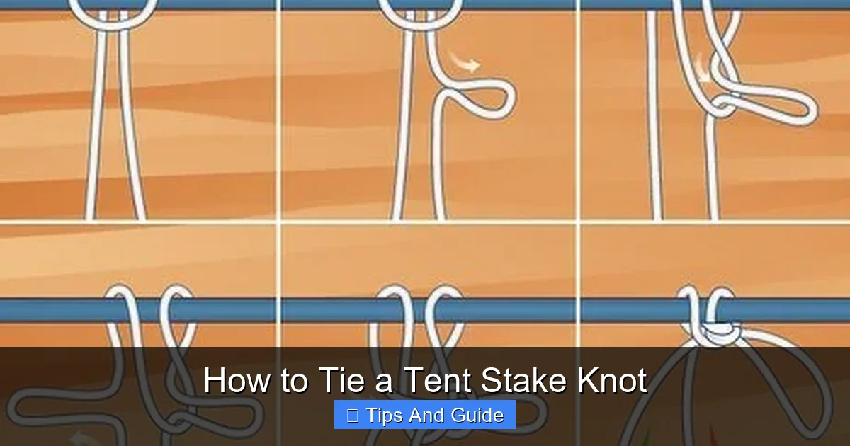 How to Tie a Tent Stake Knot