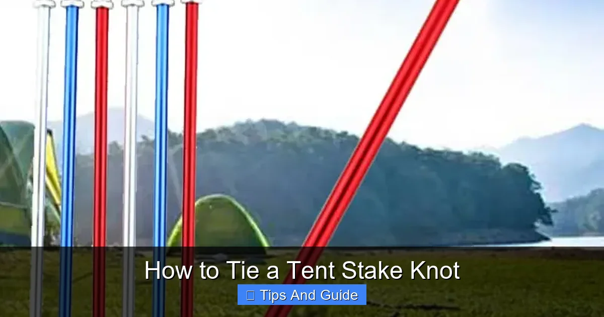 How to Tie a Tent Stake Knot