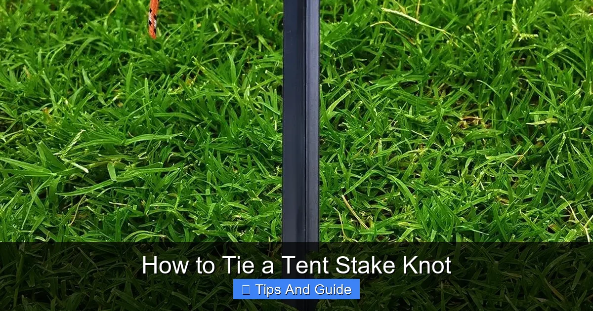 How to Tie a Tent Stake Knot