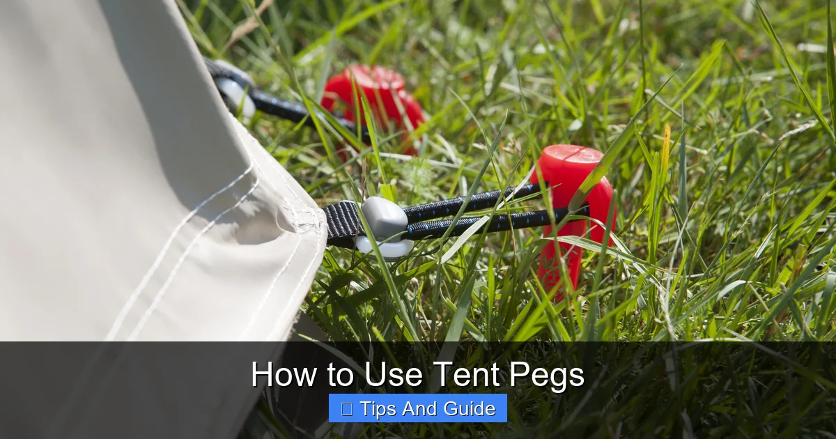 How to Use Tent Pegs