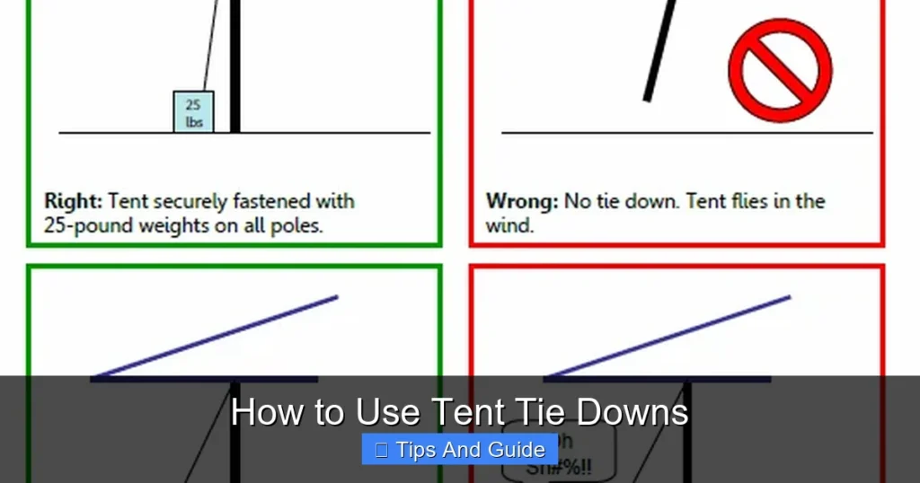 How to Use Tent Tie Downs