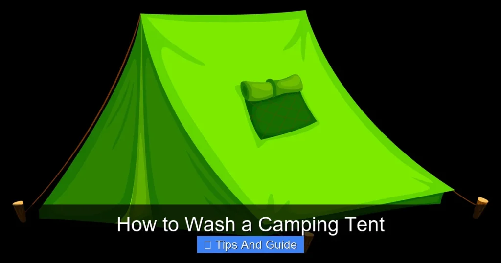 How to Wash a Camping Tent
