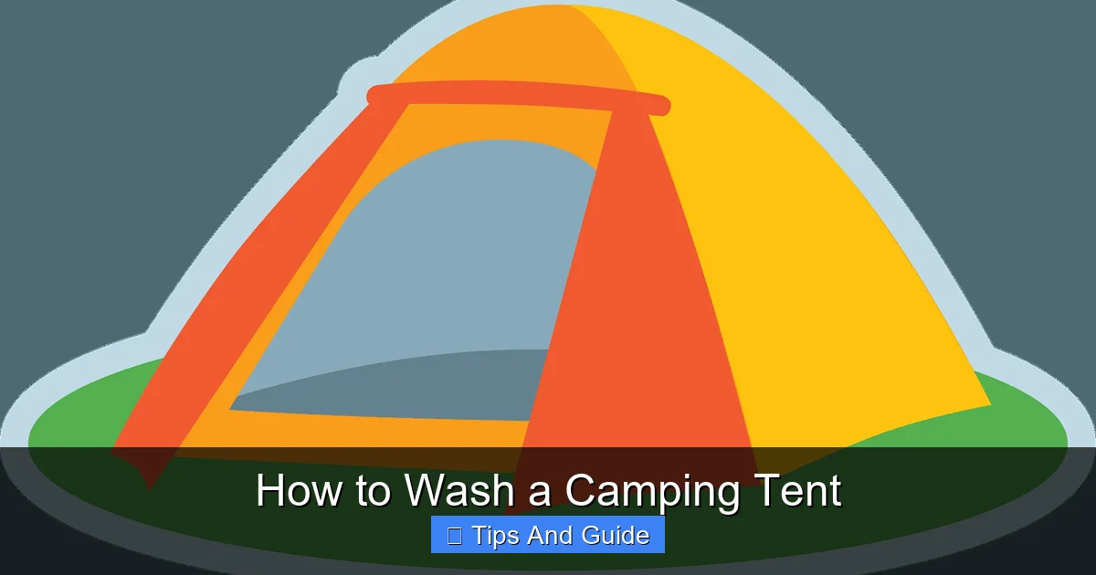How to Wash a Camping Tent