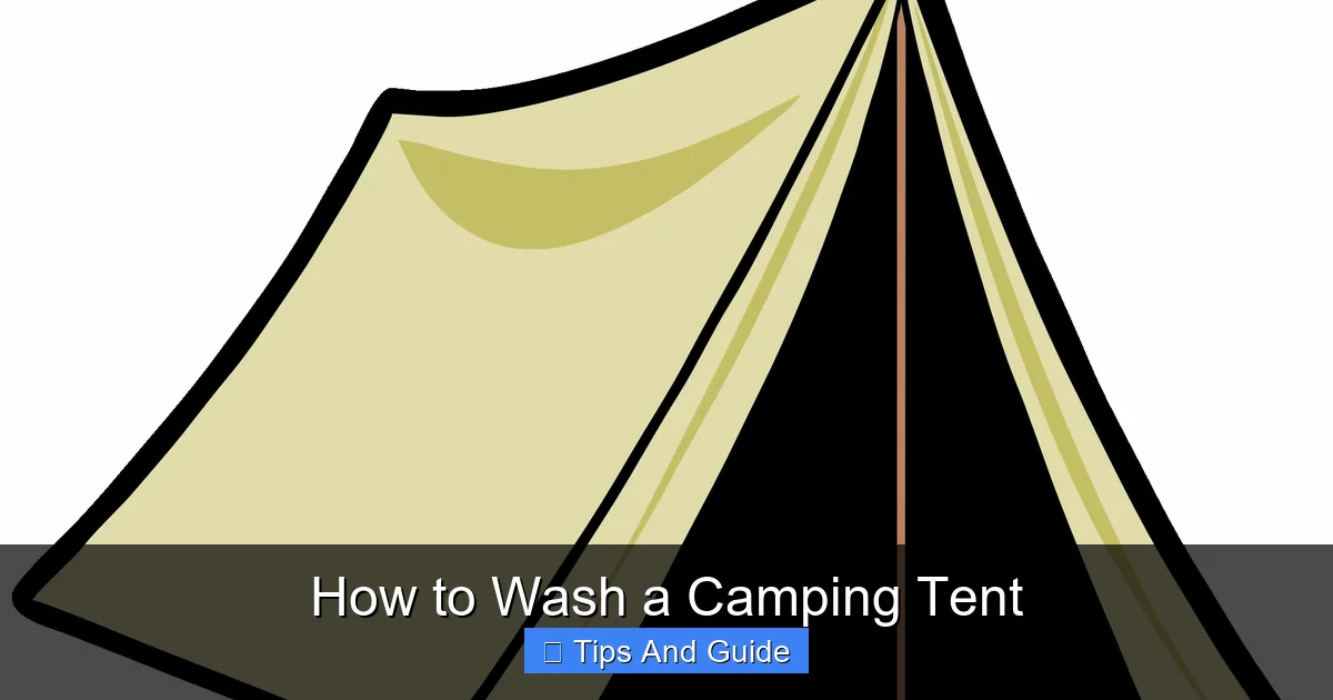 How to Wash a Camping Tent