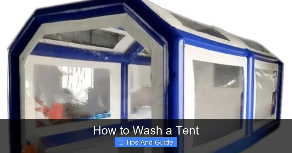 How to Wash a Tent