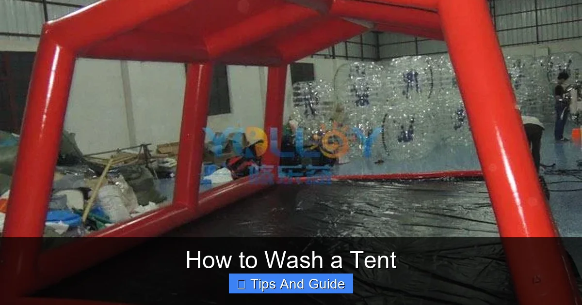 How to Wash a Tent