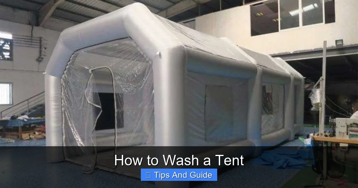 How to Wash a Tent