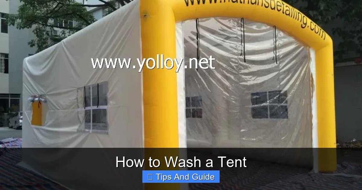 How to Wash a Tent
