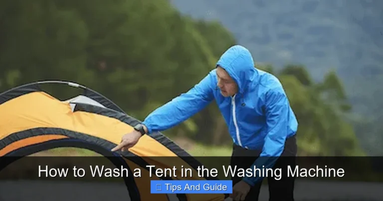 How to Wash a Tent in the Washing Machine