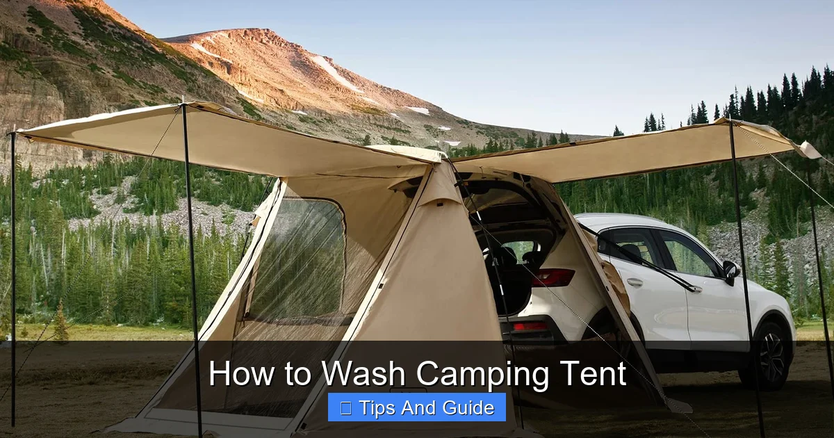 How to Wash Camping Tent