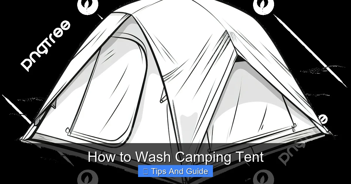 How to Wash Camping Tent