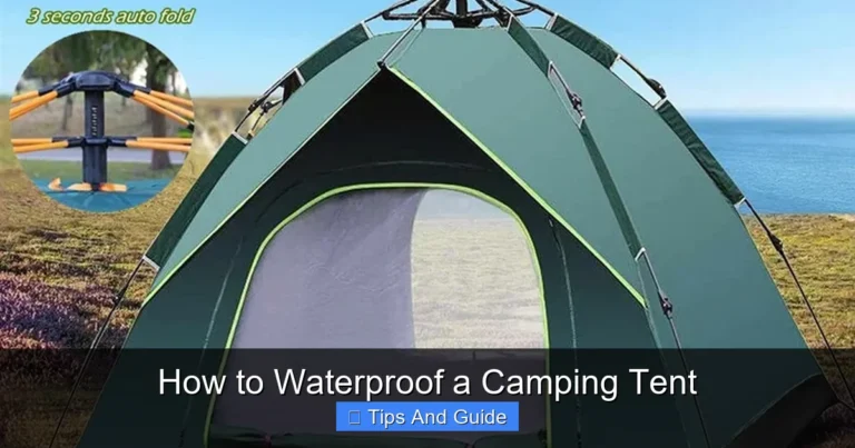 How to Waterproof a Camping Tent