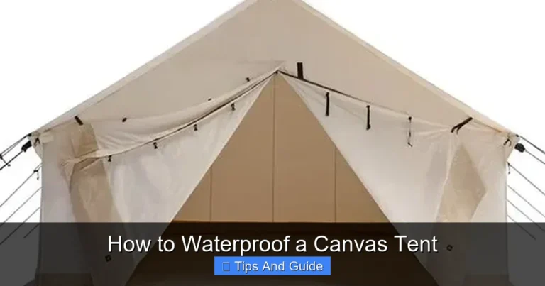 How to Waterproof a Canvas Tent