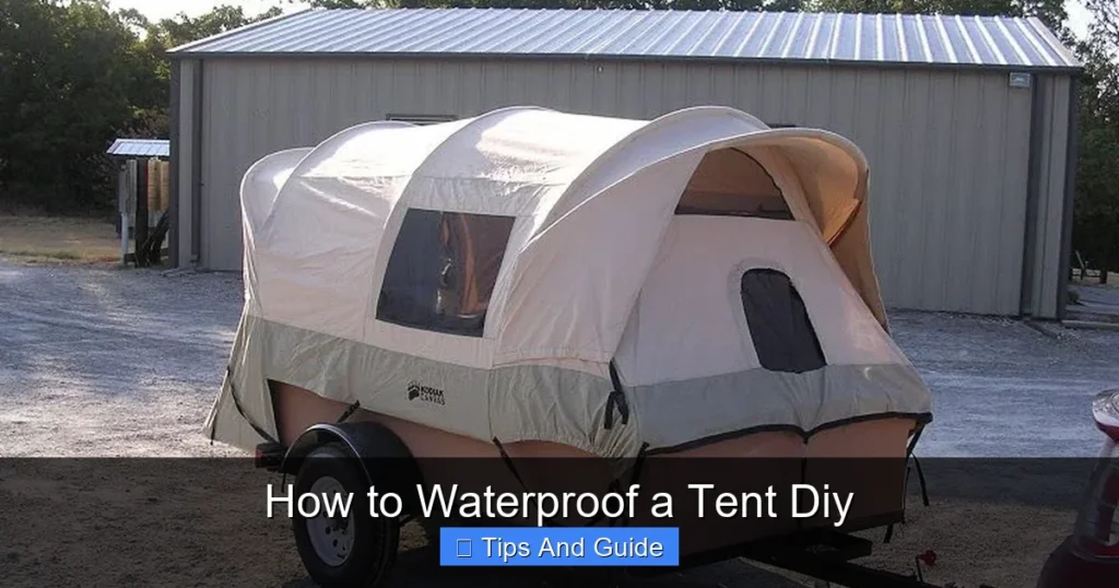 How to Waterproof a Tent Diy