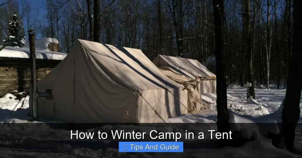 How to Winter Camp in a Tent
