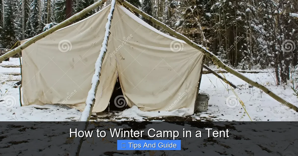 How to Winter Camp in a Tent