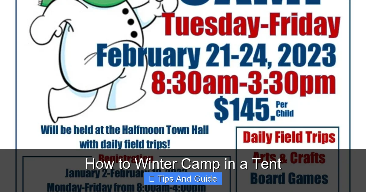 How to Winter Camp in a Tent