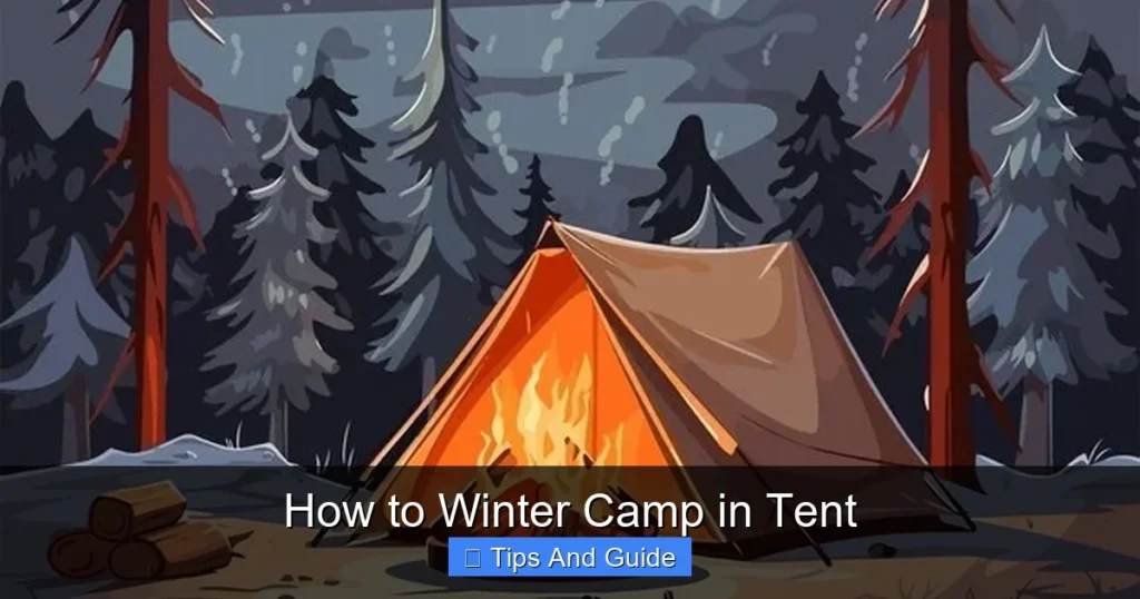 How to Winter Camp in Tent