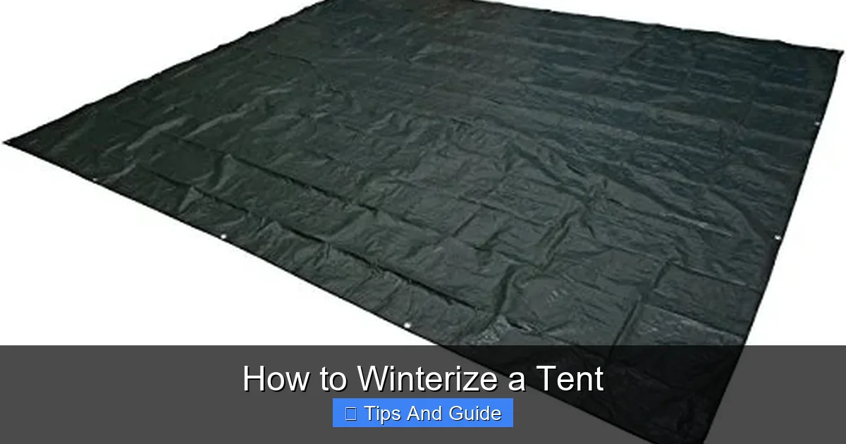 How to Winterize a Tent