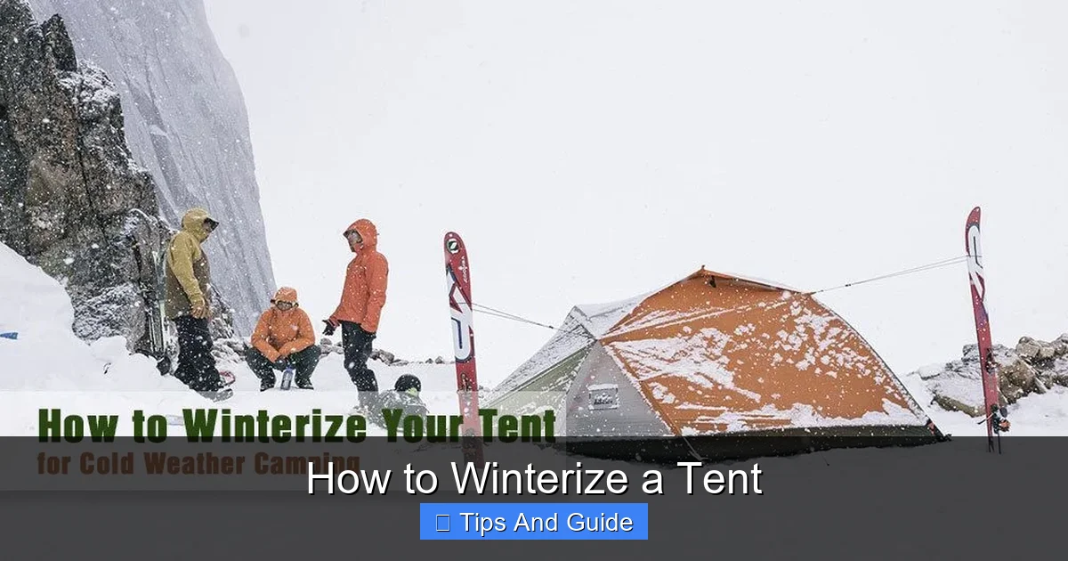How to Winterize a Tent