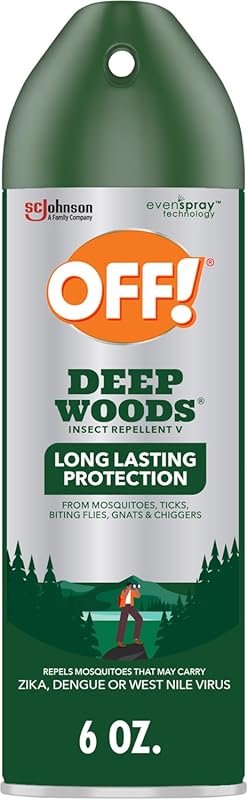 OFF! Deep Woods Insect Repellent Aerosol: Long-Lasting Protection from