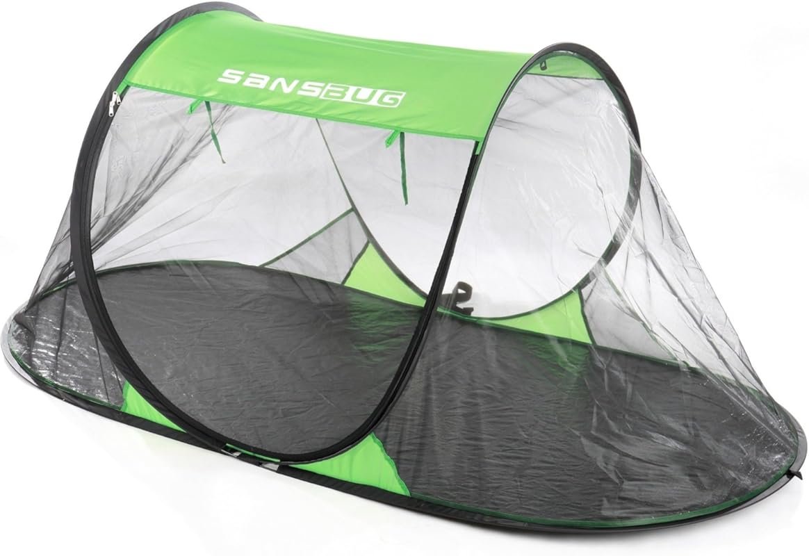 SANSBUG 1-Person Instant Pop-Up Screen Tent with No-See-um Mesh and Ta
