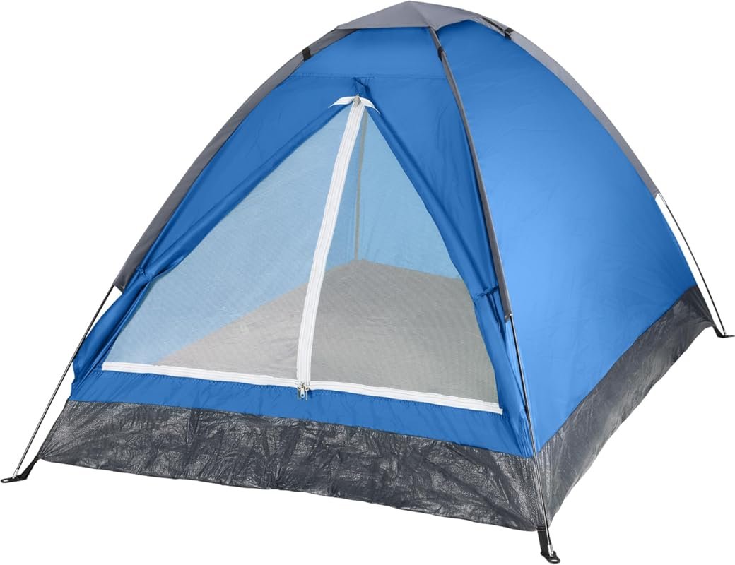 Wakeman Outdoors 2-Person Lightweight Camping Tent with Rain Fly and C