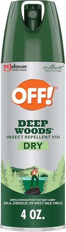 OFF! Deep Woods Dry Bug Spray: Long-Lasting Outdoor Protection from Mo