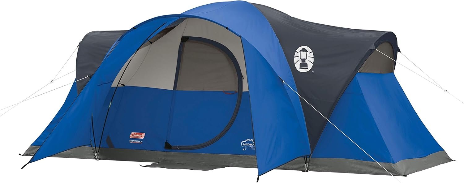 Coleman Montana 6/8 Person Family Camping Tent with Rainfly, Spacious 