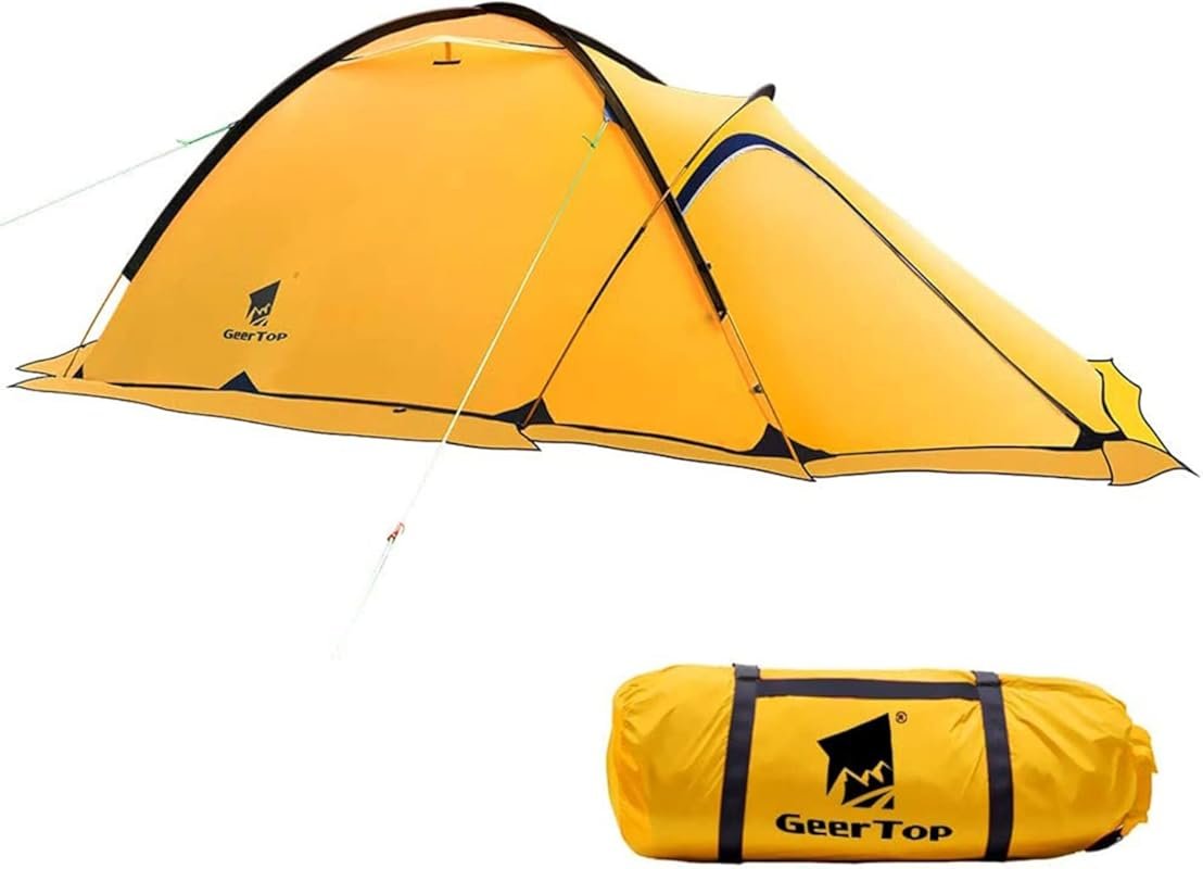 Geertop Portable 2 Person 4 Season Waterproof Backpacking Tent for All
