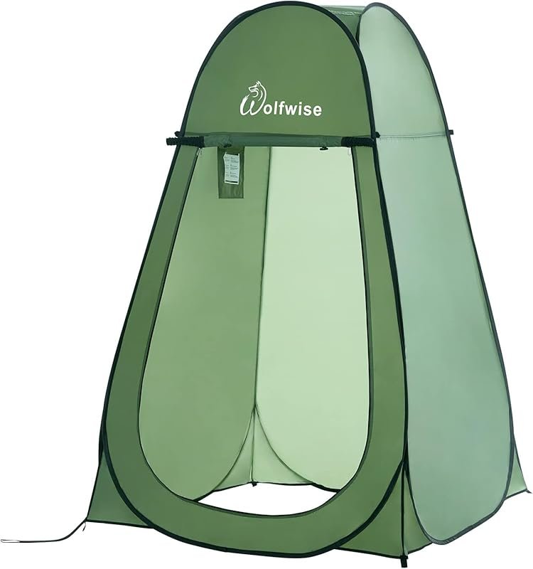 WolfWise Spacious Portable Pop Up Privacy Shower Tent, Changing Room f