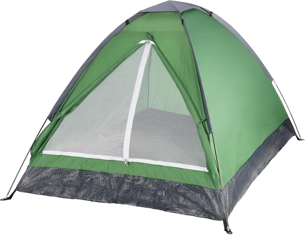 Wakeman Outdoors 2 Person Lightweight Camping Tent with Rain Fly and B