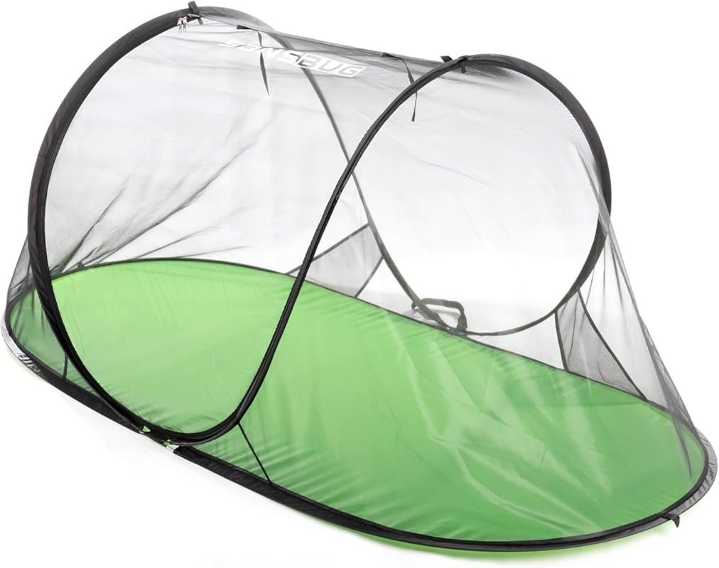 SANSBUG 1-Person Bug Tent with Instant Pop Up, Strong No-See-um Mesh, 