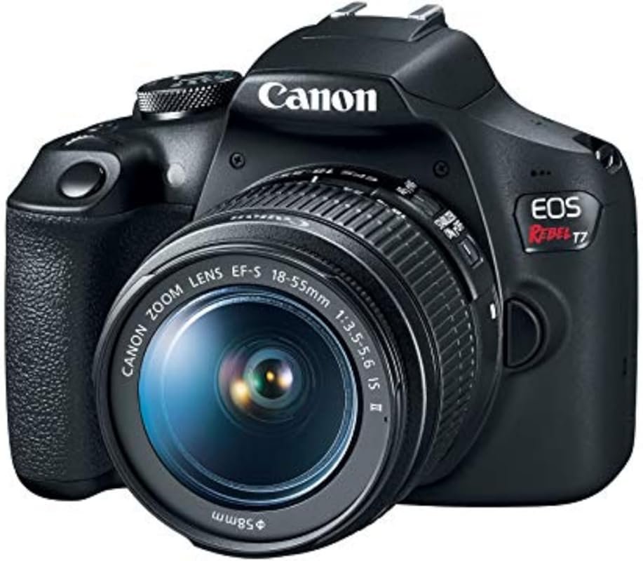 Canon EOS Rebel T7 DSLR Camera: 24.1MP, 18-55mm Lens Kit, Wi-Fi, Full 