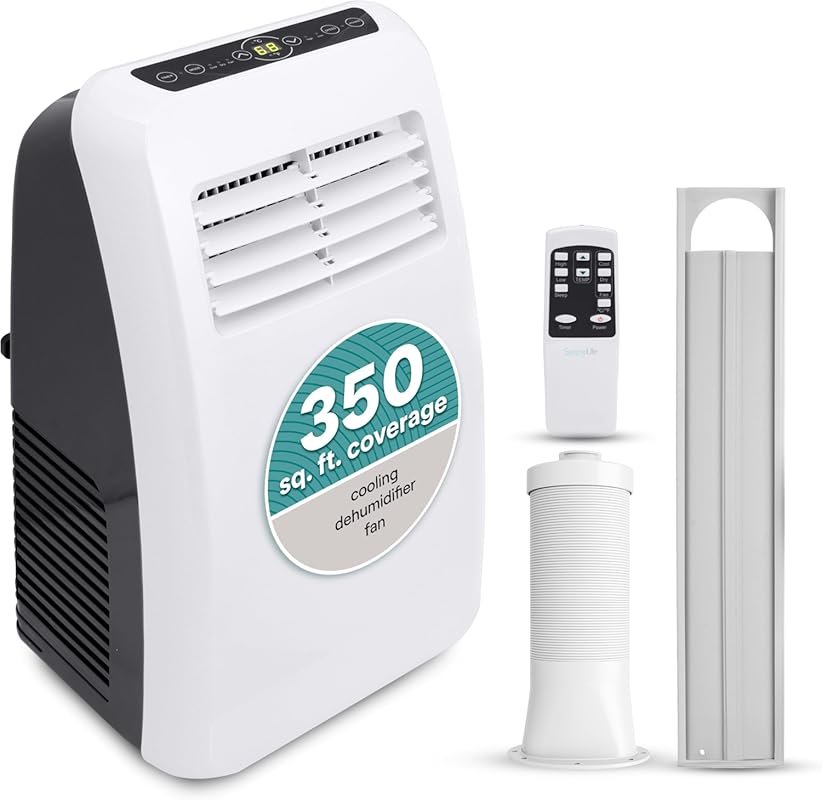 SereneLife 3-in-1 Portable Air Conditioner with Dehumidifier, Fan Mode