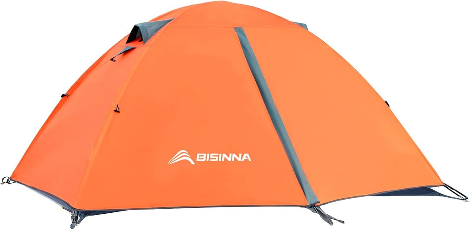 BISINNA Lightweight Waterproof Windproof Camping Tent for 2-4 People, 