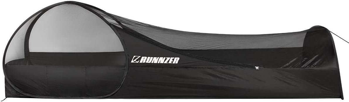 L RUNNZER Single Person Pop Up Tent with Mosquito Netting