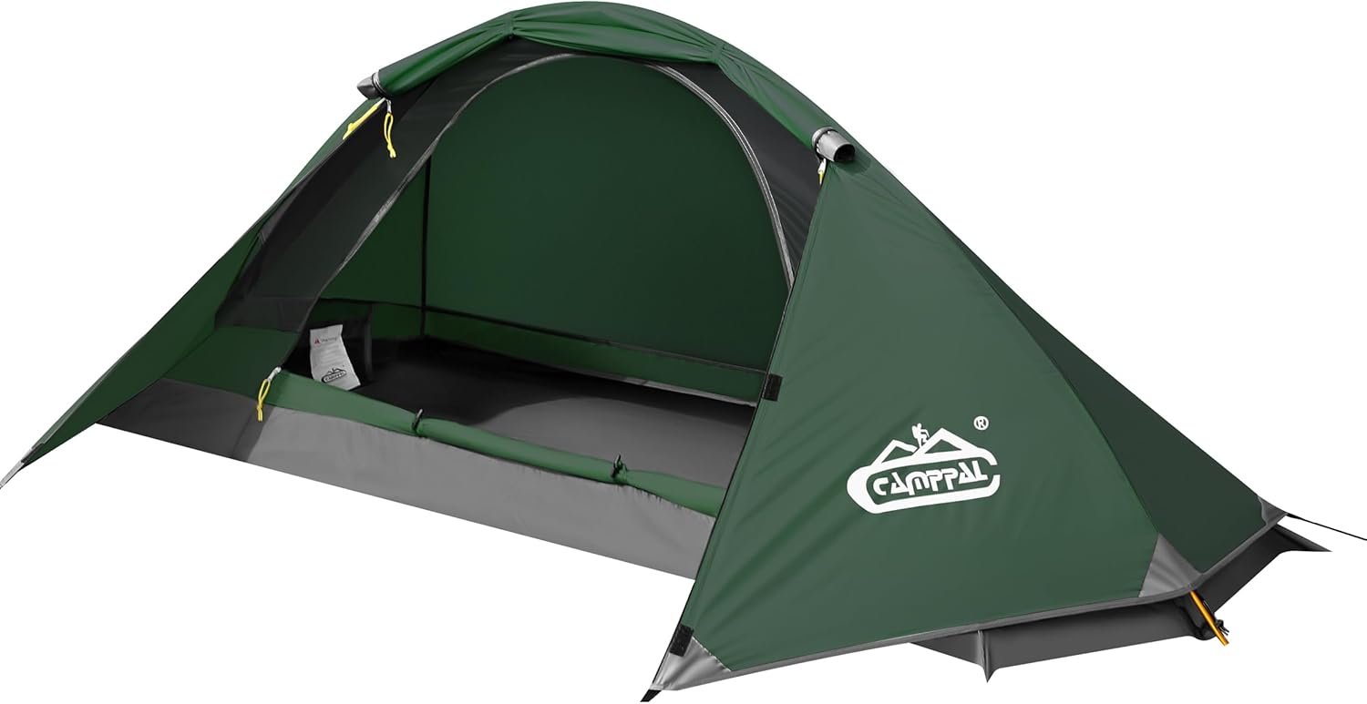 Camppal 1 Person 4 Season Tent: Windproof, Rainproof, Waterproof Backp