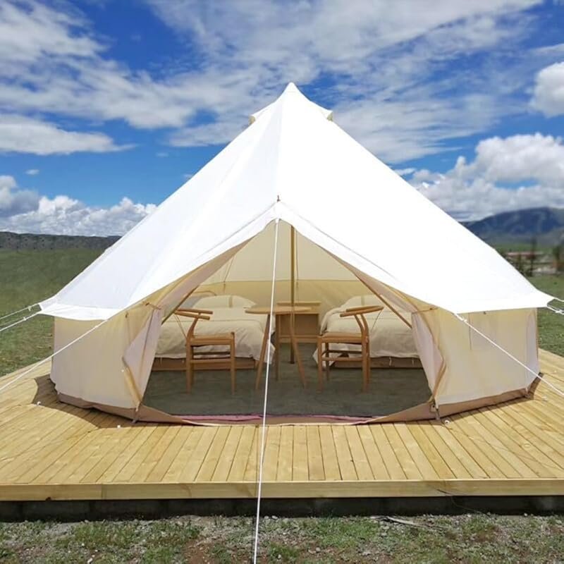 Luxury Yurt Bell Tent for Family Camping, Outdoor Safari Glamping, Ava