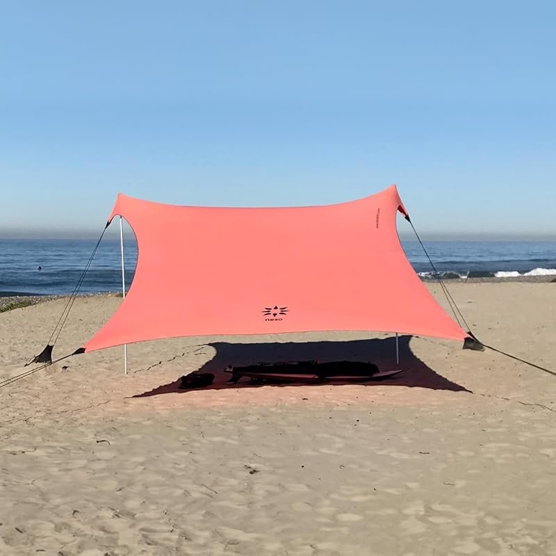 Neso Gigante Portable Beach Tent - 11x11ft UPF 50+ Sun Protection Cano